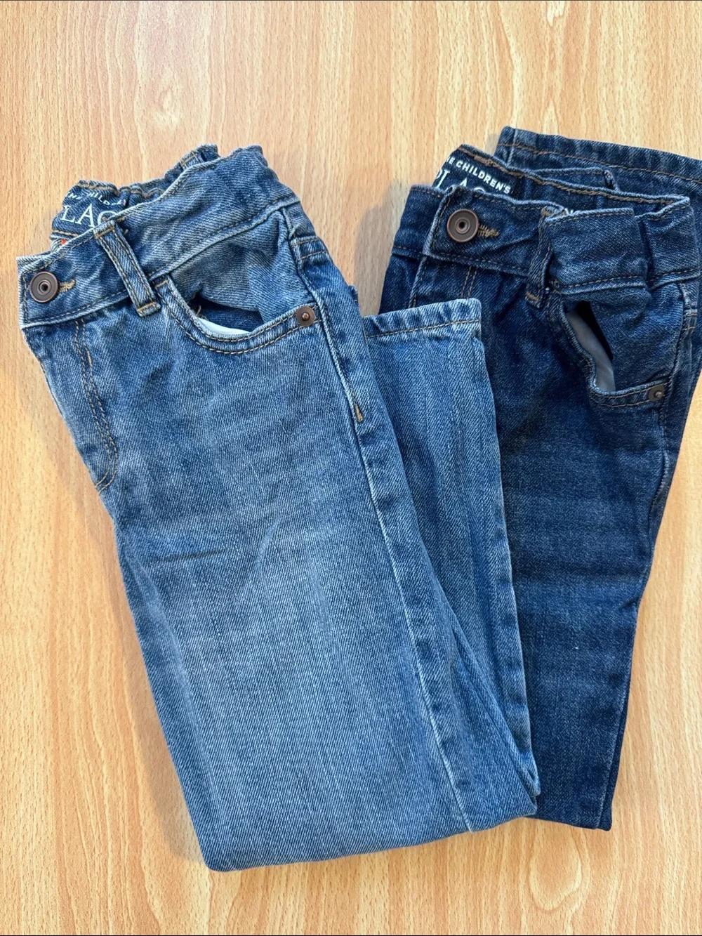The Children’s Place Kids Blue Denim Jeans Bundle - Straight Leg 5T